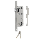 Fechadura Pado de Biometria Cartão Senha Chave Bluetooth e Wi-Fi FDE-300W Resistente à Água Preta de Embutir