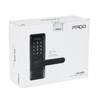 Fechadura Pado de Biometria Cartão Senha Chave Bluetooth e Wi-Fi FDE-300W Resistente à Água Preta de Embutir