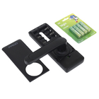 Fechadura Pado de Biometria Cartão Senha Chave Bluetooth e Wi-Fi FDE-300W Resistente à Água Preta de Embutir