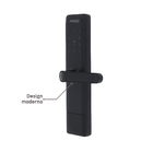 Fechadura Pado de Biometria Cartão Senha Chave Bluetooth e Wi-Fi FDE-600W Resistente à Água Preta de Embutir