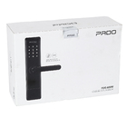 Fechadura Pado de Biometria Cartão Senha Chave Bluetooth e Wi-Fi FDE-600W Resistente à Água Preta de Embutir