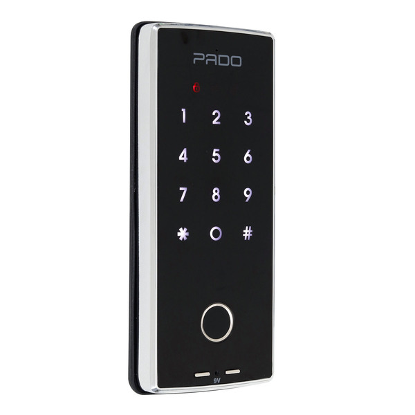 Fechadura Pado de Biometria Senha FDE-101RM Preta de Embutir