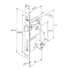 Fechadura Pado Externa Concept 413 Cromado 40mm