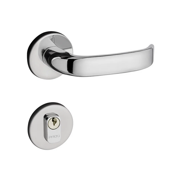 Fechadura Pado Magnum Cromada 55mm 931-90 Roseta Redonda Exte