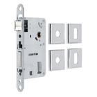 Fechadura Pado para Porta de Entrada Cromado 55mm Chave Simples Opera