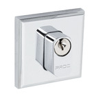 Fechadura Pado para Porta de Entrada Cromado 55mm Chave Simples Opera