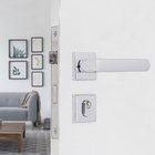 Fechadura Pado para Porta de Entrada Cromado 55mm Chave Simples Opera