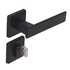 Fechadura Pado para Porta de Entrada Preto 40mm Chave Simples Quadra