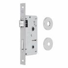 Fechadura Pado Simples para Porta do Banheiro Cromado 40mm em Inox Concept 417