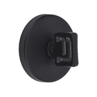 Fechadura Pado Simples para Porta do Banheiro Preto 55mm Inox Premium Residence Vic