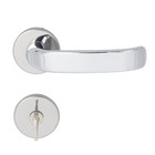 Fechadura Pado para Porta do Banheiro Cromado 40mm Chave Simples Concept