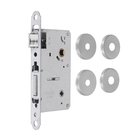 Fechadura Pado para Porta do Banheiro Escovado 55mm Chave Simples Luma