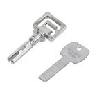 Fechadura Pado para Porta do Banheiro Escovado 55mm Chave Simples Luma