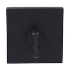 Fechadura Pado para Porta do Banheiro Preto 55mm Chave Simples Sara