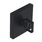 Fechadura Pado para Porta do Banheiro Preto 55mm Chave Simples Sara