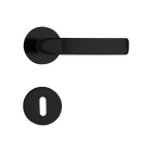 Fechadura Pado Simples para Porta Interna Preta 40mm em Inox Concept 413