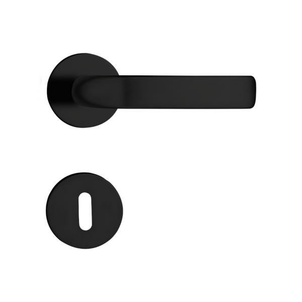 Fechadura Pado Simples para Porta Interna Preta 40mm em Inox Concept 413