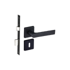 Fechadura Pado Simples para Porta Interna Preta 40mm em Inox Concept 414