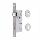 Fechadura Pado Simples para Porta Interna Cromada 40mm em Inox Concept 417