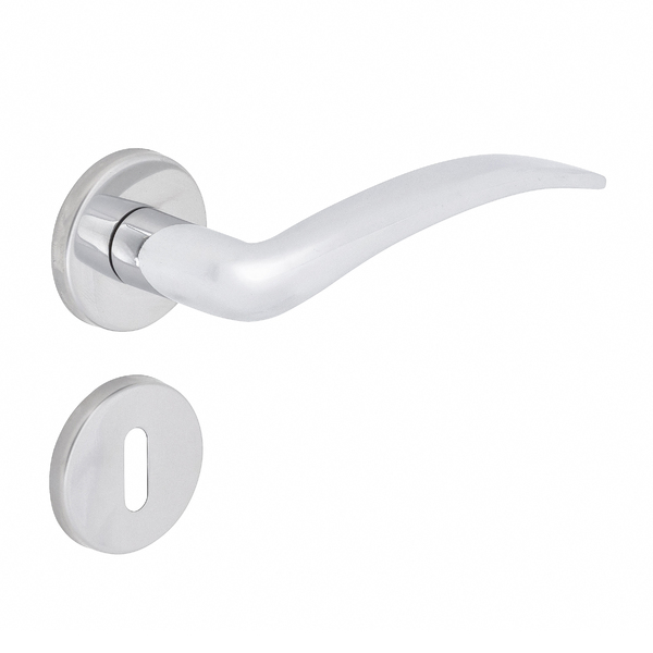 Fechadura Pado Simples para Porta Interna Cromada 40mm em Inox Concept 417