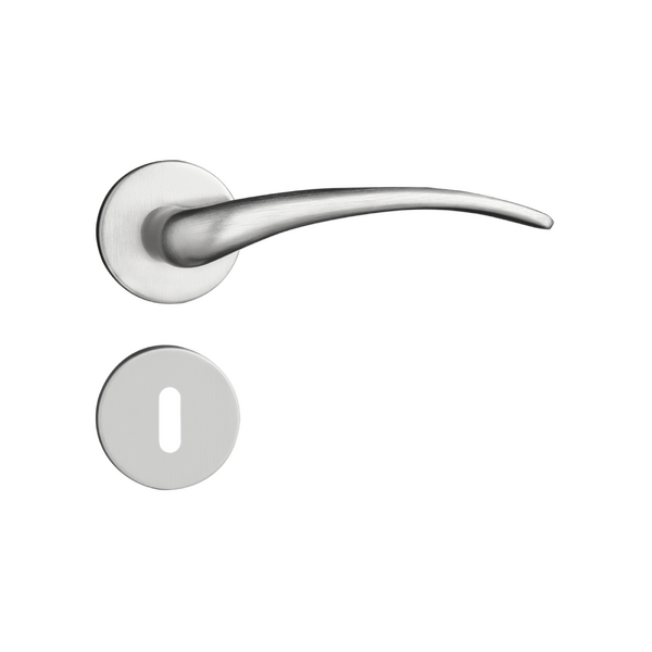 Fechadura Pado Simples para Porta Interna Acetinada 40mm em Inox Concept 417