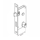 Fechadura Pado para Porta Interna Cromado 40mm Chave Simples Contemporânea