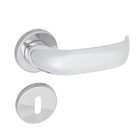 Fechadura Pado para Porta Interna Cromado 40mm Chave Simples Contemporânea