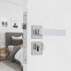 Fechadura Pado para Porta Interna Cromado 40mm Chave Simples Quadra