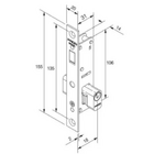 Fechadura Pado Porta Correr Bico Papagaio Estreira 430zm Cr C