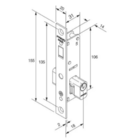 Fechadura Pado Porta Correr Bico Papagaio Estreira 430zm Ep P