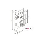 Fechadura Pado Rolete Banheiro - Quadrada - Reto