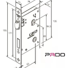 Fechadura Pado Rolete Banheiro - Redonda - Reto