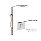 Fechadura Pado Rolete Externa - Quadrada - Reto