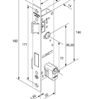 Fechadura Pado Serralheiro Magnum 661 Branca