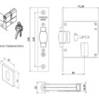 Fechadura Pado Trava Pivotante Cromado