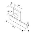 Fechadura Pado Zamac Quadra Externa 40mm
