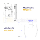 Fechadura Papaiz Externa Mz 950