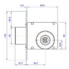 Fechadura Par Trava Tetra Auxiliar 140 R68 Roseta Redonda Cro