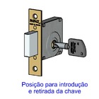 Fechadura Par Trava Tetra Auxiliar 140 R68 Roseta Redonda Cro