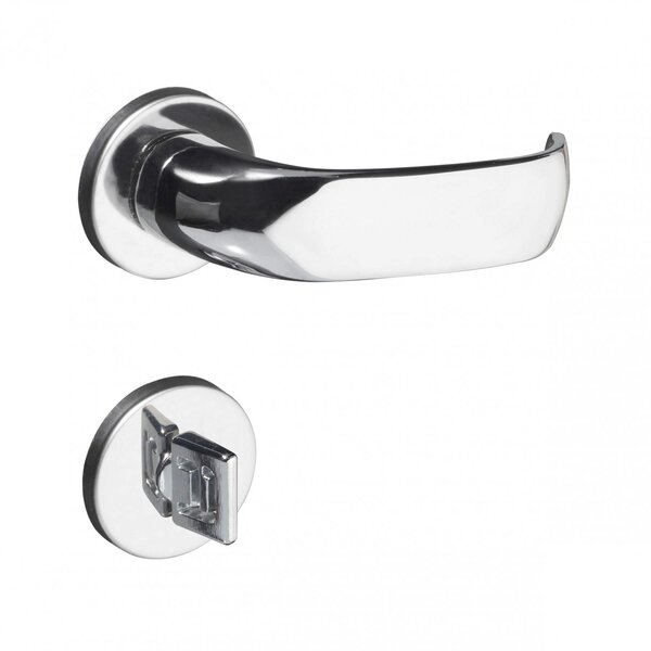 Fechadura Para Banheiro 40mm Com Roseta Zm 500-80b Contemporâ