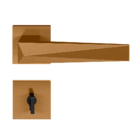 Fechadura Para Banheiro Pado Ascot Red Gold Escovado 55mm