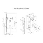 Fechadura Para Banheiro Roseta 40mm Mgm Módena Bronze Latonado