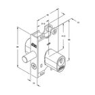 Fechadura Para Blindex De Bater Stam 2001 Cilindro Oval Croma