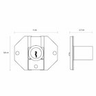 Fechadura Para Móveis 301 - Externa Niquelado Ccsd - 12177