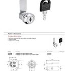 Fechadura Para Moveis De Aço 19 X 20mm Hardt