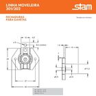 Fechadura Para Móveis/gavetas Stam Curta  Mod301