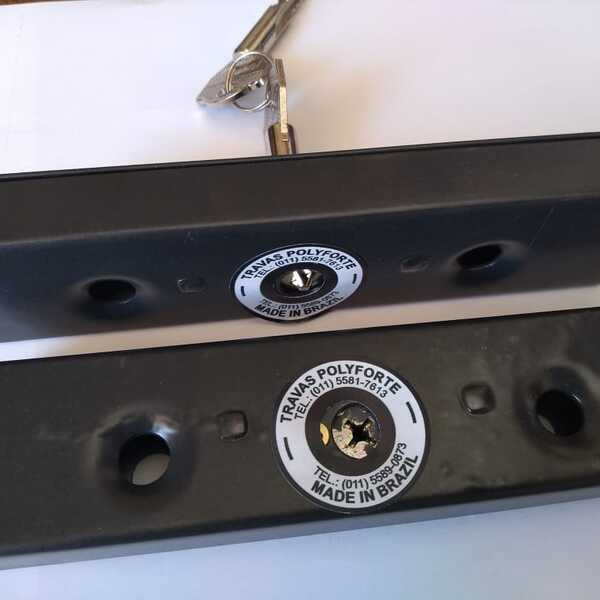 Fechadura Para Porta De Aço Polyforte Trava Lateral Chave Tet