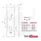 Fechadura Para Porta De Bater De Banheiro