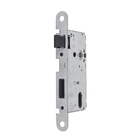 Fechadura para Porta de Entrada Preto 55mm Simples Espelho Polo Arouca