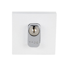 Fechadura para Porta de Entrada Branco 55mm Comum Roseta Sara Pado